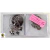 Image 1 : ESTATE MEDALLIONS ON NECKLACES IN 2 BOXES TOGETHER