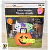 Image 1 : 5 1/2 FT INFLATABLE AIR BLOWN PUMPKIN (IN BOX)
