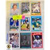 9 VARIOUS BASEBALL CARDS