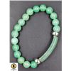 Image 1 : #130-NATURAL GEEN AVENTURINE BEAD BRACELET 8MM