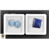 Image 1 : #94-NATURAL  BLUE  OPAL 6.05CT & BLUE SAPPHIRE 8.6