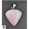 Image 1 : #101-NATURAL PINK ROSE QUARTZ PENDANT