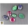 Image 1 : #26-GENUINE RUBY,SAPPHIRE,EMERALD 76.25CT
