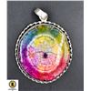 Image 1 : #239-NATURAL RAINBOW SOLAR QUARTZ PENDANT
