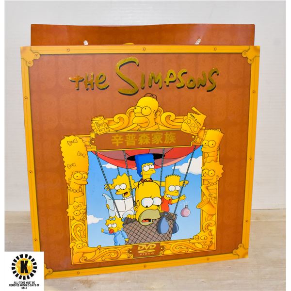 THE SIMPSONS DVD SERIES IN WOODEN BOX AND BAG