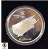 Image 1 : 1988 CALGARY OLYMPICS $20 SILVER COIN "BOBSLEIGH"