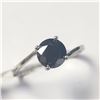 Image 2 : BZ1216-57 14K WHITE GOLD BLACK DIAMOND RING (6.5)