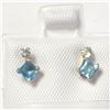 Image 1 : BZ1216-90 10K YELLOW GOLD BLUE TOPAZ DIAMOND