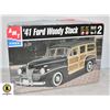 Image 1 : AMT 41 FORD WOODY STOCK  1:25 SEALED PARTS BAGS