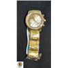 Image 1 : NEW GEVENA GOLD COLOR QUARTZ WATCH