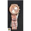 Image 1 : NEW GEVENA ROSE GOLD COLOR QUARTZ WATCH