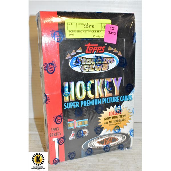 TOPPS HOCKEY PACKS SER I - 24CT  1993