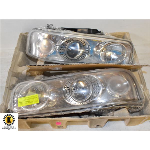 NEW HEADLIGHTS CHEV SILVERADO 1999-2002