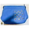 Image 1 : LEATHER PURSE BLUE NEW