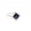 Image 1 : NEW SILVER TONE RHINESTONE DIAMOND SHAPED RING