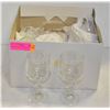 BOX OF ESTATE STEMWARE