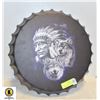 BOTTLE CAP DESIGN METAL WOLF DESIGN WALL DCOR