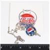 NEW PEPSI GRAPHIC CHARM NECKLACE