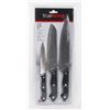 Image 1 : NEW 3PC STAINLESS STEEL CHEF KNIFE SET