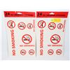 2 NEW PACKS NO SMOKING STICKERS.