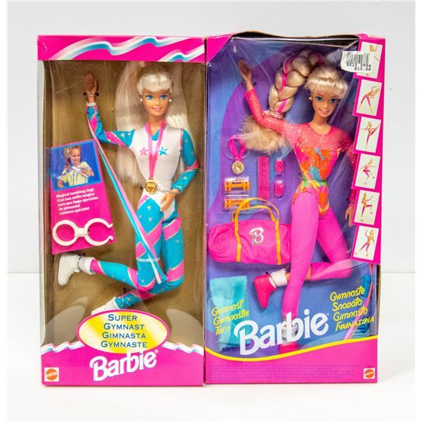 LOT OF 2 GYMNAST BARBIES