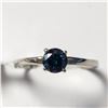 BZ1204-60 14K NATURAL BLUE DIAMOND RING