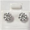 Image 1 : BZ1204-52 10K WHITE MOISSANITE EARRINGS