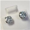 Image 2 : BZ1193-51 10K WHITE GOLD MOISSANITE EARRINGS
