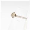 Image 2 : 14KT WHITE GOLD DIAMOND SOLITAIRE RING SZ 5 3/4