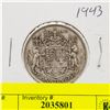 Image 1 : 1943 CANADIAN SILVER HALF DOLLAR