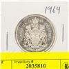 Image 1 : 1964 CANADIAN SILVER HALF DOLLAR