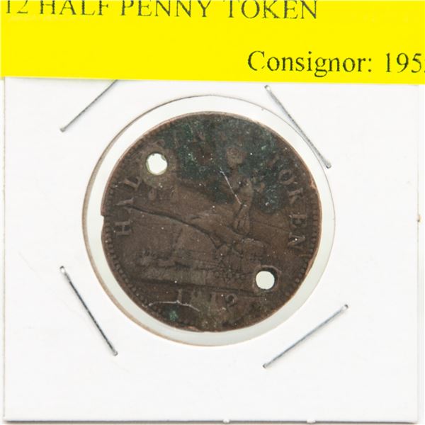 1812 HALF PENNY TOKEN