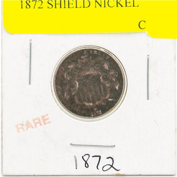 1872 SHIELD NICKEL