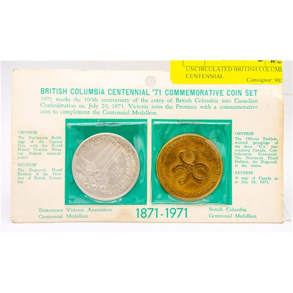 UNCIRCULATED BRITISH COLUMBIA CENTENNIAL