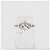 NEW SIZE 5 MOISSANITE STERLING SILVER RING