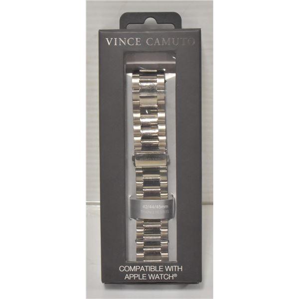 VINCE CAMUTO MEN'S ST. STEEL APPLE WATCH BAND vince camuto apple watch band