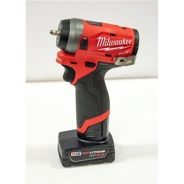 MILWAUKEE FUEL M12 1/4" IMPACT 2552-20 W/XC3.0 BA