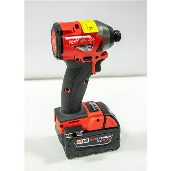 MILWAUKEE FUEL M18 HEX IMPACT DRIVER 2853-20 W/ XC