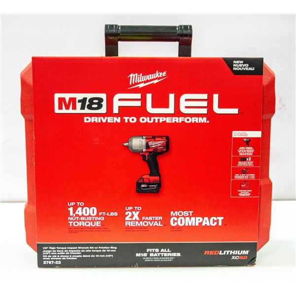 MILWAUKEE FUEL M18 1/2" HIGH TORQUE IMPACT KIT 27