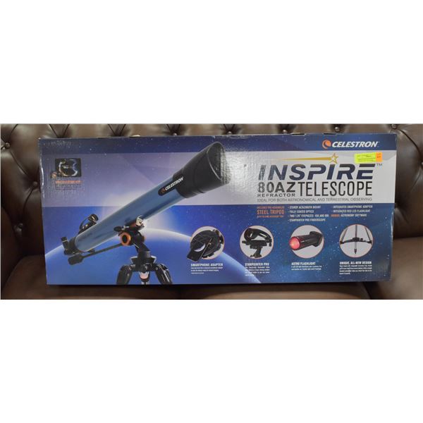 BRAND NEW CELESTRON 80AZ REFRACTOR TELESCOPE