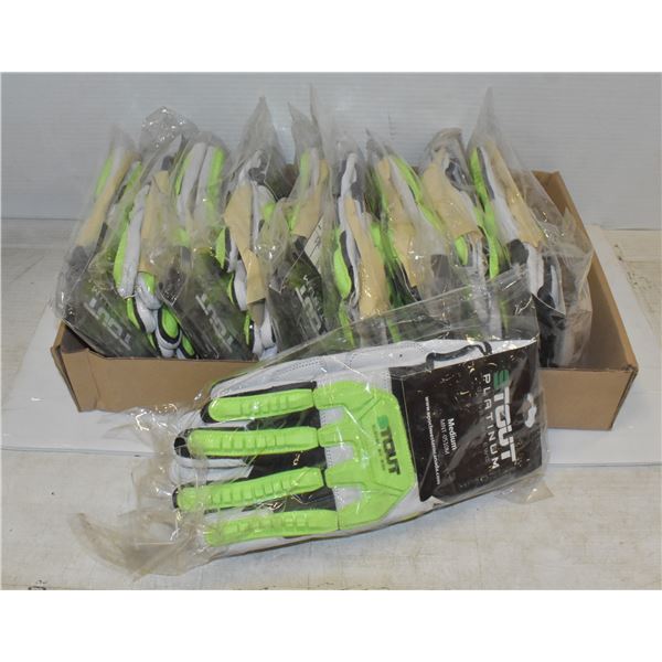 FLAT OF SEALED STOUT PLATINUM GLOVES MEDIUM BY EWC