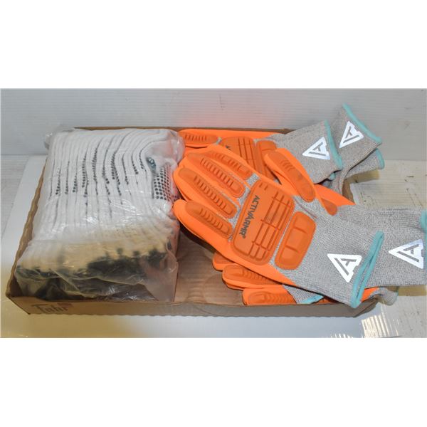 FLAT OF ASSORTED GLOVES INCLUDING ACTIVARMR WORK