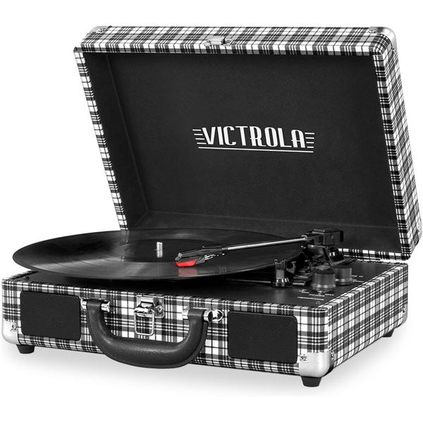 NEW VICTROLA VINTAGE STYLE BLUETOOTH RECORD PLAYER