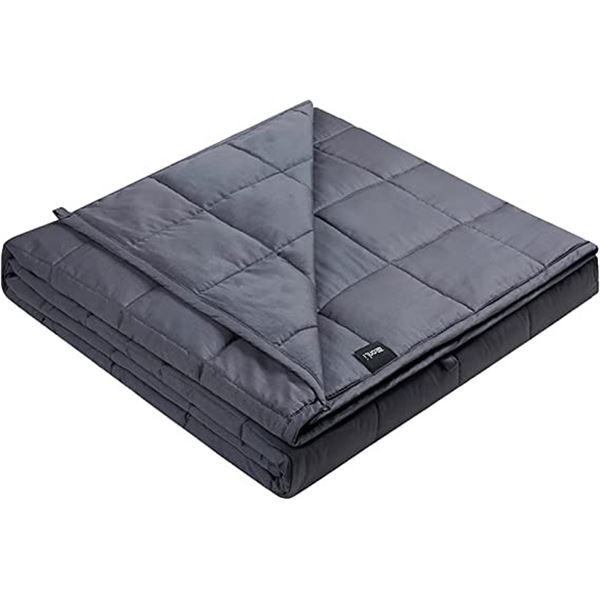 NEW ZONLI 48 X 72" TWIN 15LB WEIGHTED BLANKET