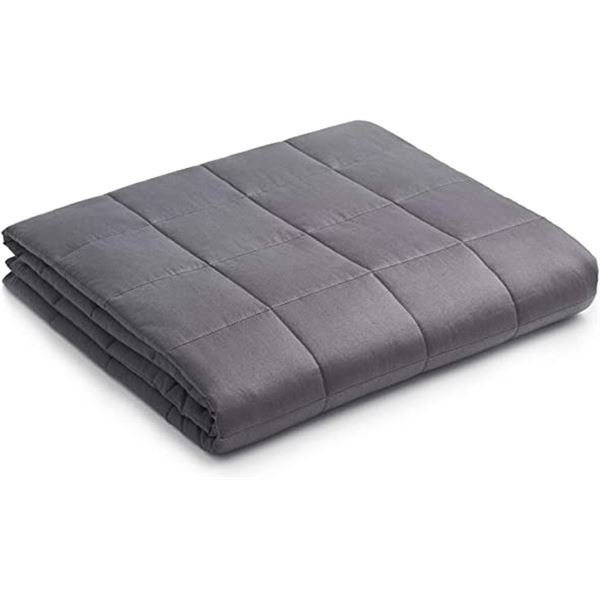 NEW YNM 25LB WEIGHTED QUEEN SIZE BLANKET, 80 X 60"