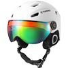 Image 1 : NEW REPACK TOMSHOO MEDIUM SKI HELMET WITH VISOR