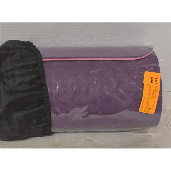 NEW PINK/PURPLE TPE YOGA MAT, NON SLIP