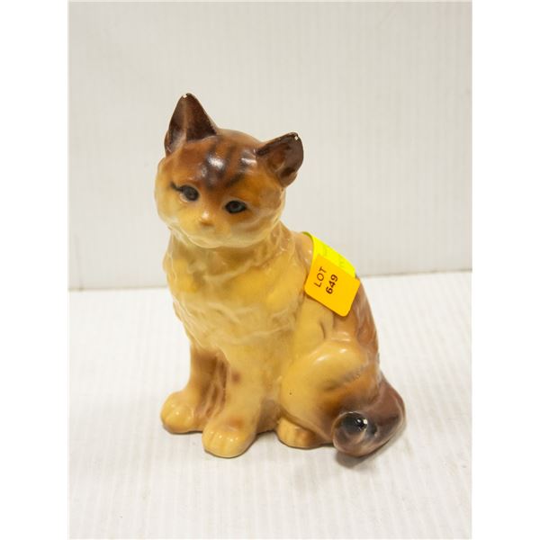 7" KITTEN 50'S POTTERY FIGURE