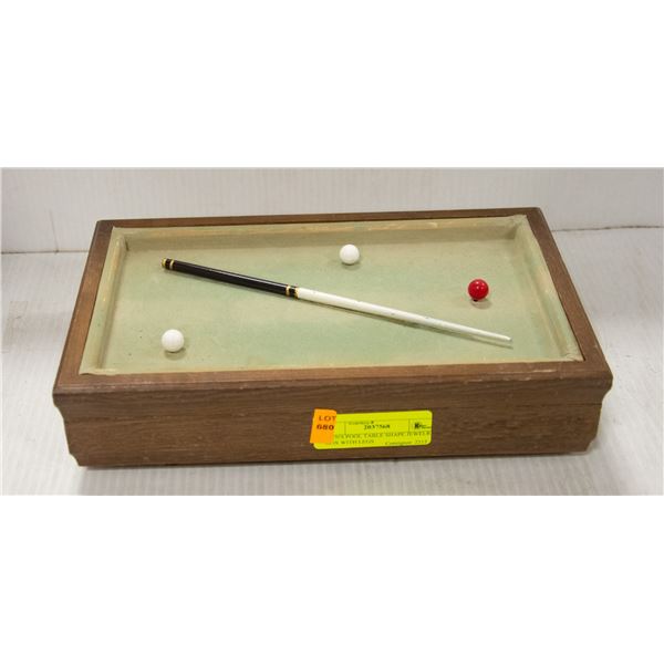 MEN'S POOL TABLE SHAPE JEWELRY BOX WITH LEGS