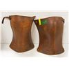 Image 1 : WW1 CANADIAN ARMY SHIN GUARDS LEATHER